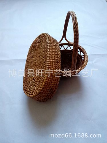 藤編水果籃 自然與匠心的交織