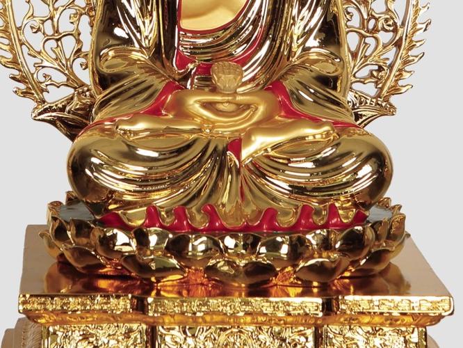 包郵鍍金樹脂如來佛像 一件起批的佛教工藝品，背光阿彌陀佛擺件選購指南